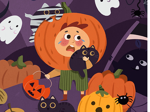 万圣节插画