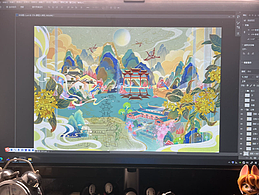 桃花源創(chuàng)作過程截圖