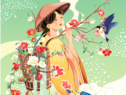24节气插画 春季篇