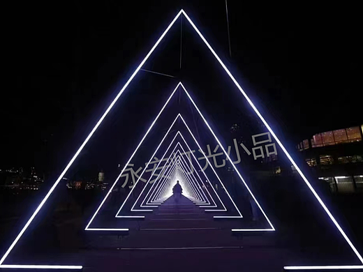 led时光隧道灯美陈亮化网红打卡户外拱门景观灯厂家