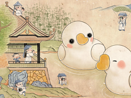 世界名画100--《羲之观鹅图》