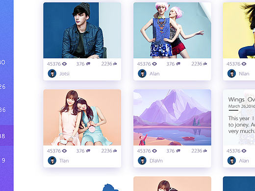 优秀界面练习（个人主页-ZMjA1ODg1ODA=） - APP界面 - 站酷设计师丽娜王原创素材 - 站酷ZCOOL