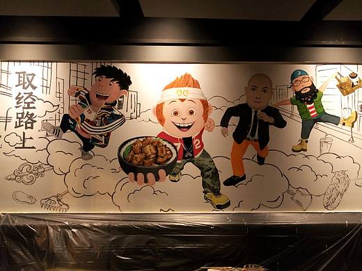 广州火车站【72街排骨饭】菜牌手绘 壁画