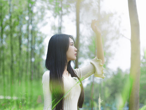 森林少女唯美日系小清新人像摄影