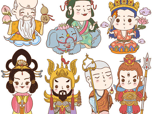 神仙贴纸