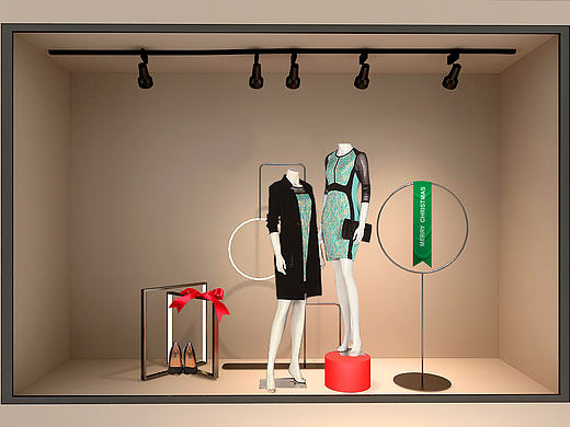 渡非设计圣诞橱窗(大淑)