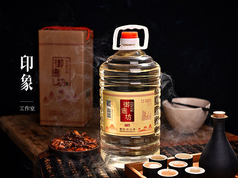 桶装酒拍摄