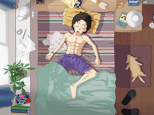 摸鱼（个人主页-ZMzE3NDMwOTI=） - 创作习作 - 站酷设计师酷龙lwl原创素材 - 站酷ZCOOL