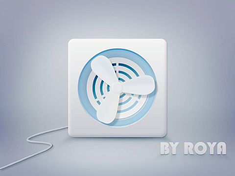 清凉电风扇图标一枚