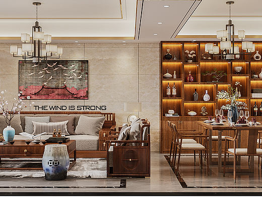 搬砖 中式客餐厅