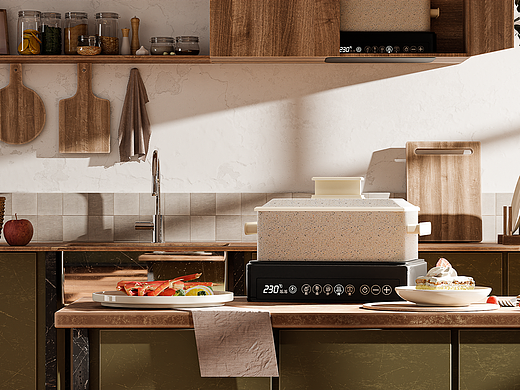 多功能锅写实渲染（个人主页-ZNjUzNDMzNDQ=） - 场景 - 站酷设计师一缩子原创素材 - 站酷ZCOOL