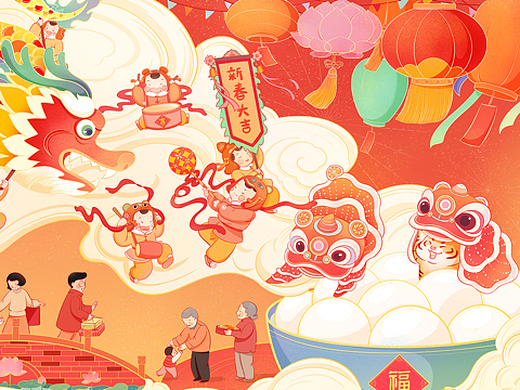 闹元宵插画-商业插画703017220天前狐狸的面包店插画-儿童插画168251