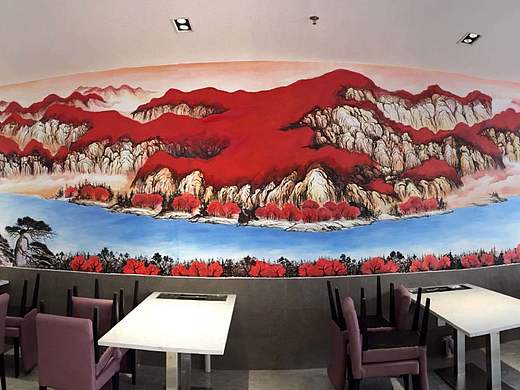 墙绘 广州墙绘 品牌 餐厅墙绘 广州壹家艺术有限公司