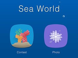 一组海洋主题icon