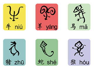甲骨文识字图