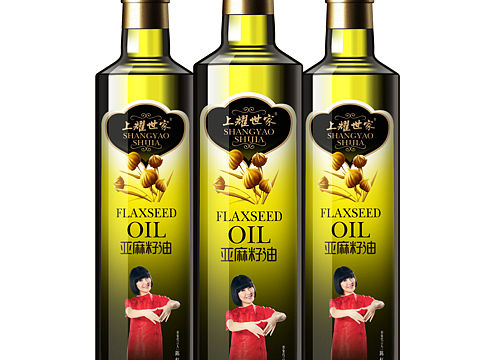 上海上耀世家亚麻籽油产品包装设计