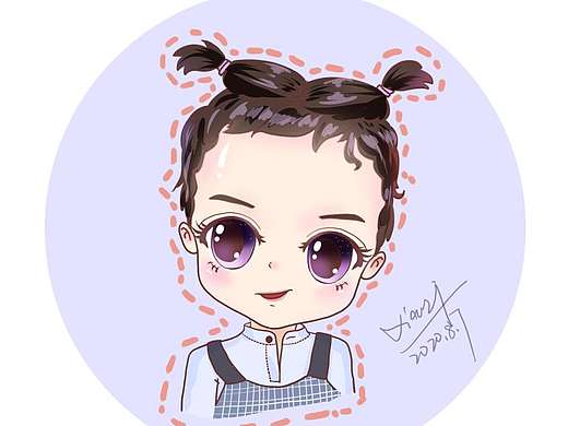 手繪q版小頭像（個人主頁-ZNDY5MzUzMjg=） - 創(chuàng)作習作 - 站酷設(shè)計師袖風染雨原創(chuàng)素材 - 站酷ZCOOL