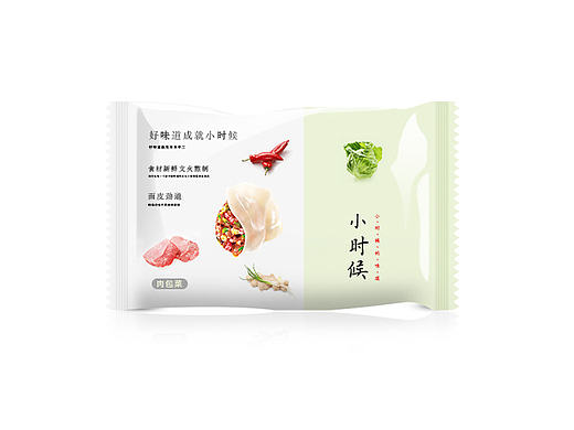 禾西设计事务所小时候手工水饺包装设计