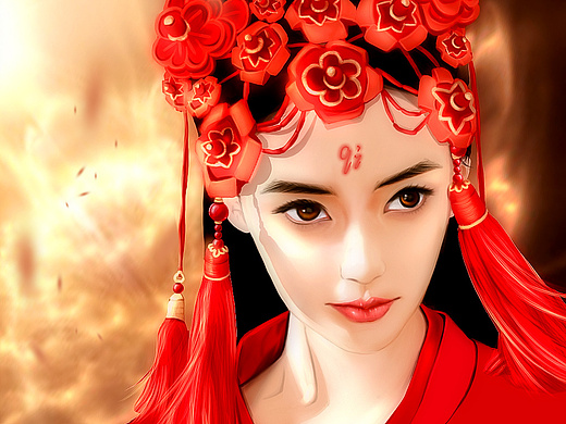 临摹sakimichan黑暗塞尔达