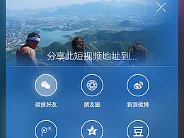 iOS7 毛玻璃风格 分享界面