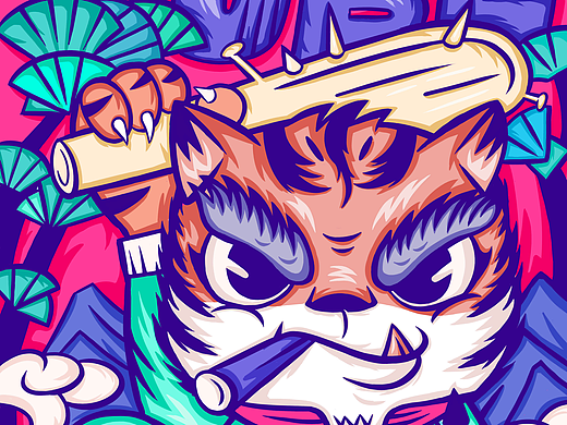 國(guó)潮插畫(huà)（個(gè)人主頁(yè)-ZNTkzNDUwNDg=） - 商業(yè)插畫(huà) - 站酷設(shè)計(jì)師舒芙蕾222原創(chuàng)素材 - 站酷ZCOOL