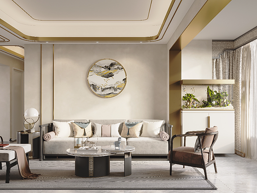 深圳口山全案设计：华强城市花园，方寸间吐纳古典韵味