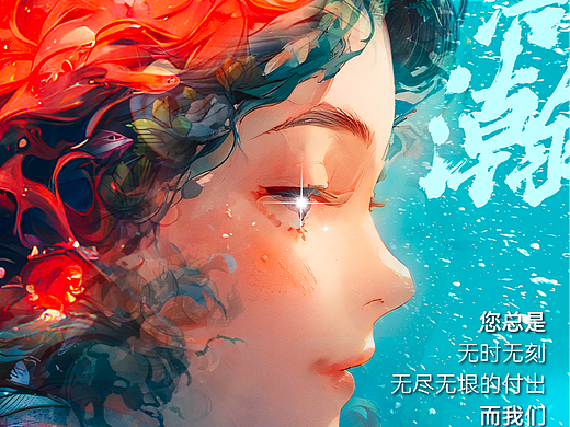 《爱·瀚海》我的母亲节海报
