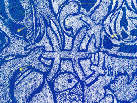 “不饰于物”插画设计