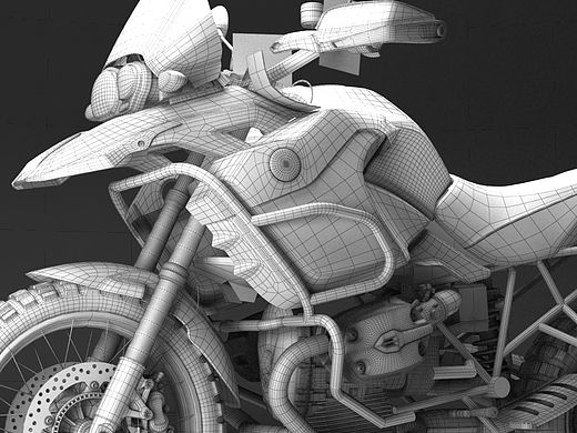 旧作整理---BMW R1200GS 摩托车