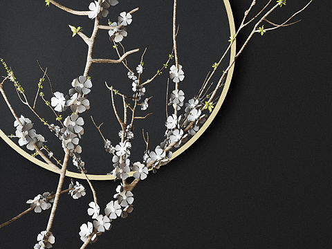 梅自芳寒，格中照物