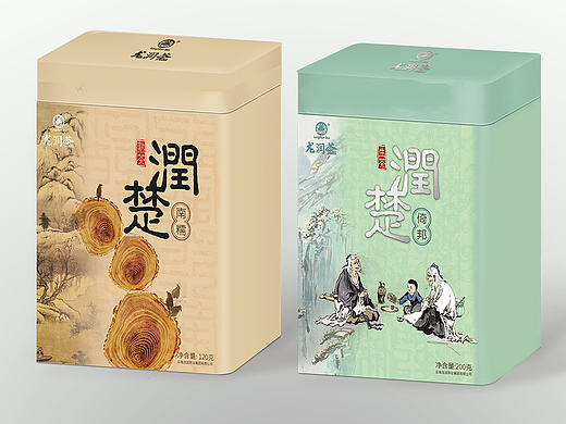 龙润茶盒型包装设计