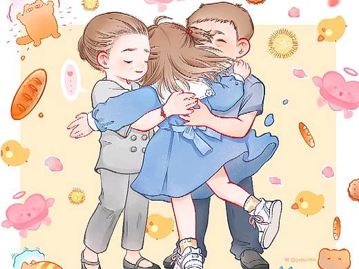 🧸如果有如果，他们一定是幸福美满的一家。