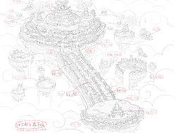 神话故事里，巨大的如意城的草稿