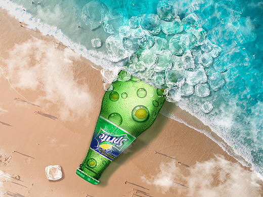 雪碧设计商业海报