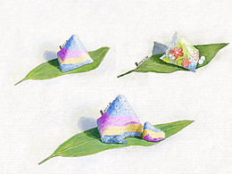 提前祝大家端午安康！iPad仿水彩@粽子