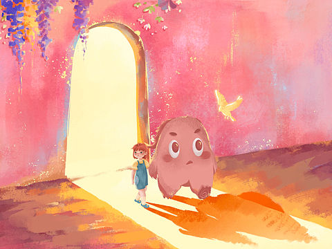 親愛的洪水猛獸（個人主頁-ZNDk0MDgyMDQ=） - 兒童插畫 - 站酷設(shè)計師七七zi啦原創(chuàng)素材 - 站酷ZCOOL