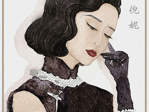 倪妮水彩头像系列1⃣