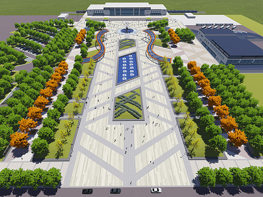 某地火車站前廣場景觀設(shè)計(jì)（個(gè)人主頁-ZMTQxNjUwMzI=） - 景觀設(shè)計(jì) - 站酷設(shè)計(jì)師Wayneleo_Bo原創(chuàng)素材 - 站酷ZCOOL