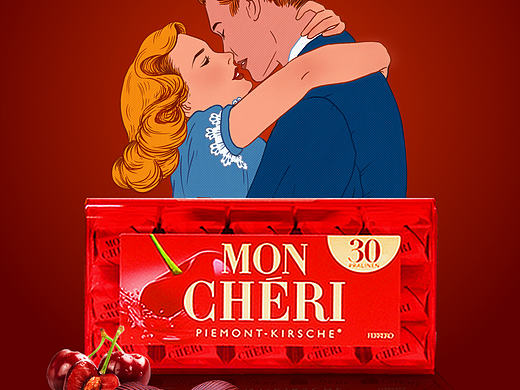 樱桃巧克力广告设计
