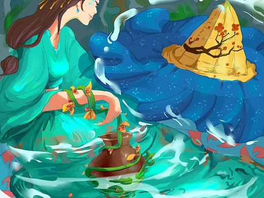 捡起手绘
