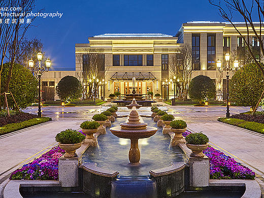 独尊建筑摄影：万科江上明月景观