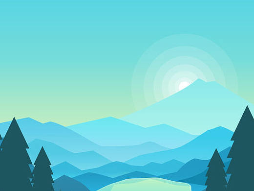 風(fēng)景小插畫-臨摹練習(xí)（個人主頁-ZMTg5MDc4Njg=） - 其他UI - 站酷設(shè)計師白陌原創(chuàng)素材 - 站酷ZCOOL