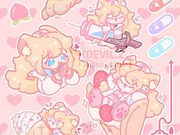 【贴纸设计】可爱风格贴纸页