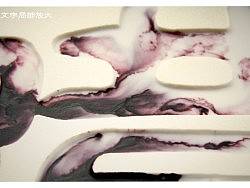 《蜡 art》用 蜡 绘画,立体的水墨画。