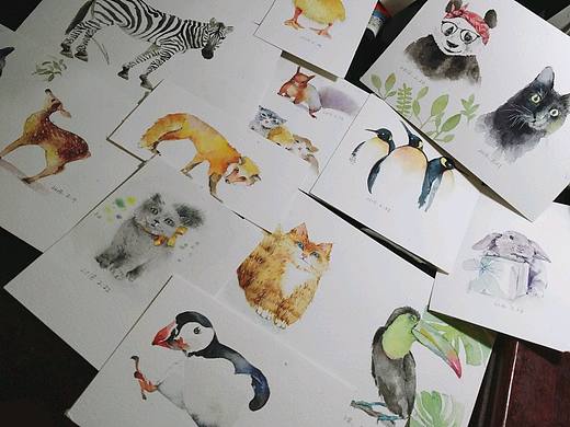 水彩動物（個人主頁-ZMjYzMzk0OTI=） - 創(chuàng)作習(xí)作 - 站酷設(shè)計(jì)師青菜ing原創(chuàng)素材 - 站酷ZCOOL