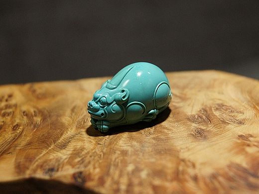 純天然原礦綠松石精雕【招財貔貅】（個人主頁-ZMTMyMTQ1NDQ=） - 首飾設計 - 站酷設計師迷鹿森林原創(chuàng)素材 - 站酷ZCOOL