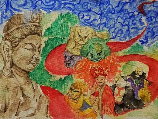 佛（个人主页-ZMzY5ODkwMzI=） - 艺术插画 - 站酷设计师是一路人原创素材 - 站酷ZCOOL