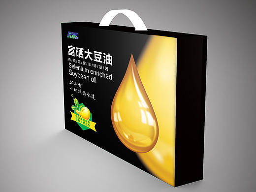 豆油包装 白色提手箱