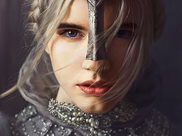 板绘厚涂女武士