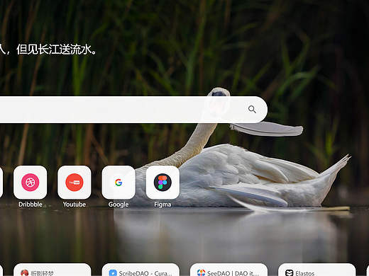 小舒同学 收藏夹新标签页主题 Transparent